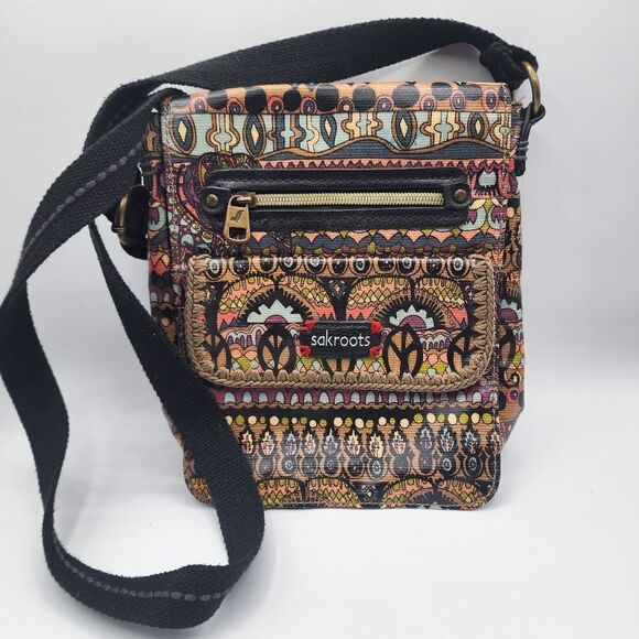 Sakroots crossbody Bag Purse One World print - Picture 1 of 4